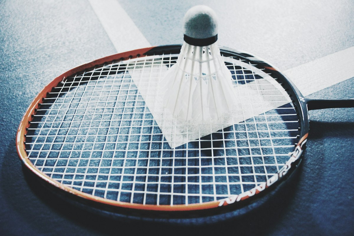 Racket and shuttlecock